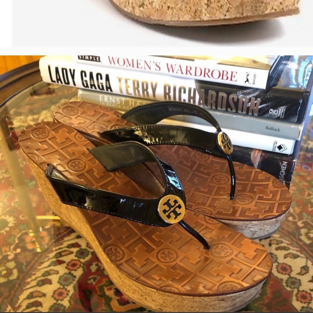 Tory Burch Thora Wedge Sandal Cork 10